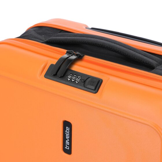 Travelite Basics opvouwbare 4-wiel cabinewagen 55 cm met uitbreidingsplooi