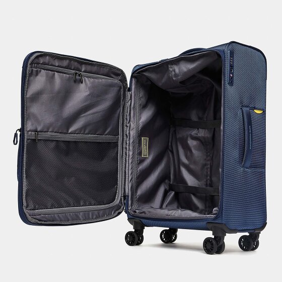 Mandarina Duck Zephyr 4 wielen Trolley M 67 cm met uitbreidingsplooi