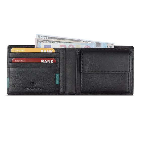 Roncato Monaco Portemonnee RFID-bescherming Leer 9.5 cm