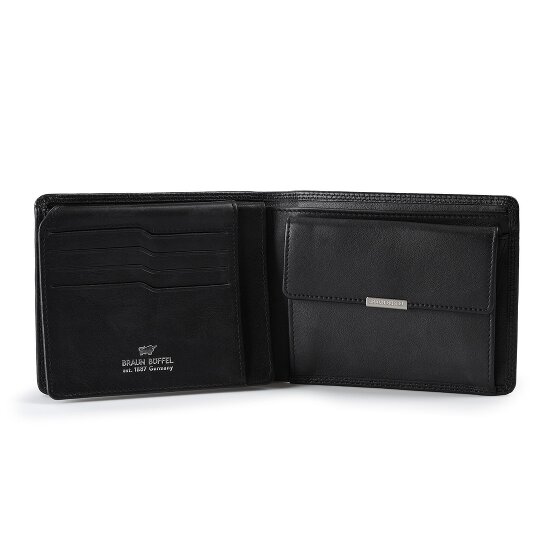Braun Büffel Golf 3.0 Portemonnee RFID-bescherming Leer 12 cm