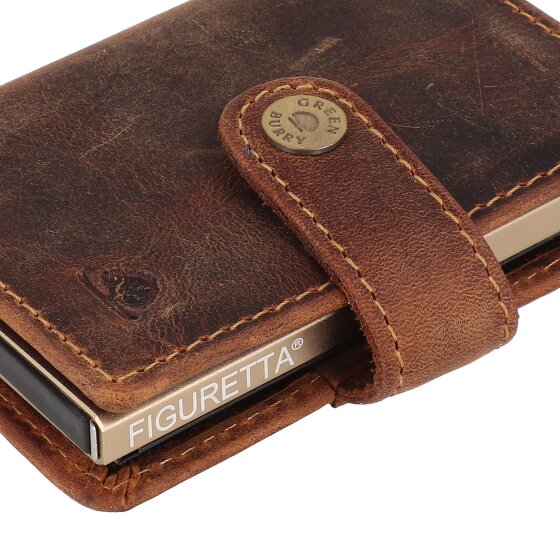 Greenburry Vintage Portemonnee RFID-bescherming Leer 7.5 cm