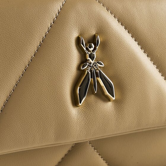 Patrizia Pepe Fly gewatteerde lederen schoudertas 25 cm