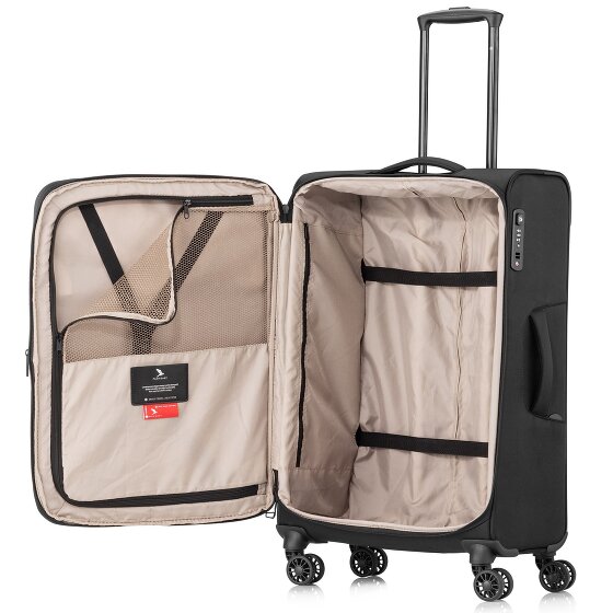 Pack Easy GoOn 4 wielen Trolley M 67 cm met uitbreidingsplooi