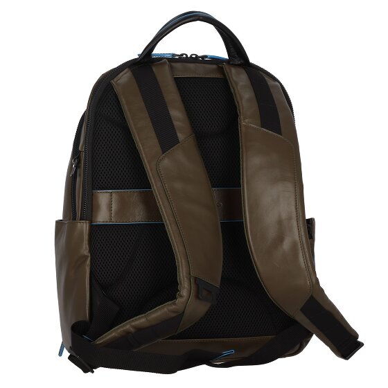 Piquadro Blauwe Revamp Rugzak RFID Leer 39 cm Laptopcompartiment