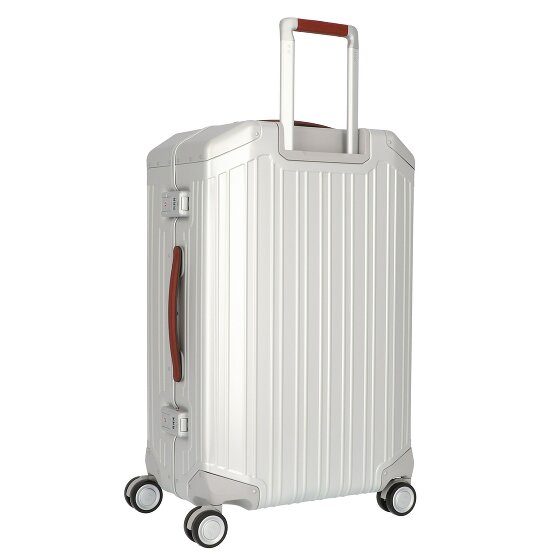 Piquadro Aluminium Trolley met 4 wielen, 69 cm