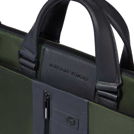 Piquadro Brief 2 Koffer RFID-bescherming Leer 42 cm Laptop compartiment