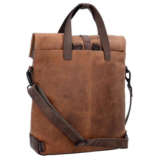 Harold's Twister aktetas met rugzakfunctie leer 34 cm laptopvak