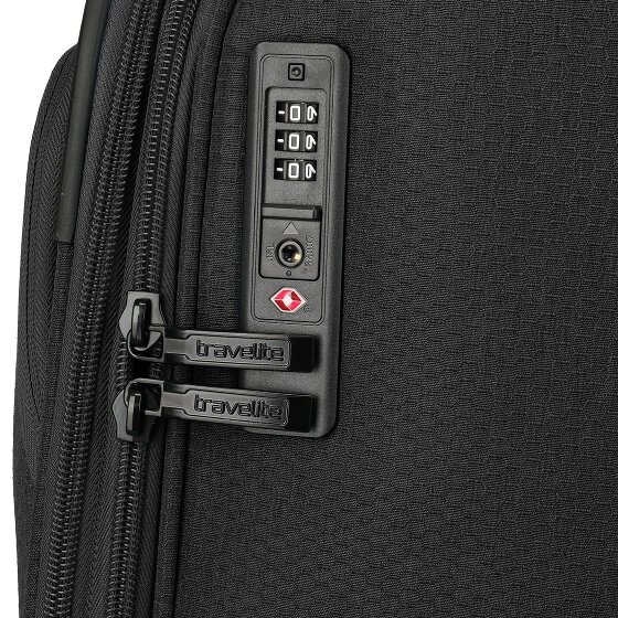 Travelite Kick Off 4 wielen Trolley L 78 cm met uitbreidingsplooi