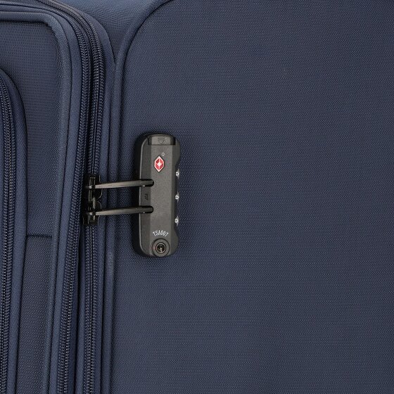d&n Travel Line 9704 4 wielen Trolley L 78 cm met uitbreidingsplooi
