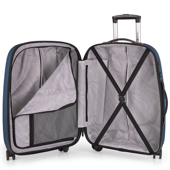 Gabol Paradise XP 4 wielen Trolley M 67 cm met uitbreidingsplooi