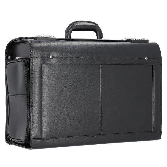 Alassio Leren pilotenkoffer 49 cm met laptopvak