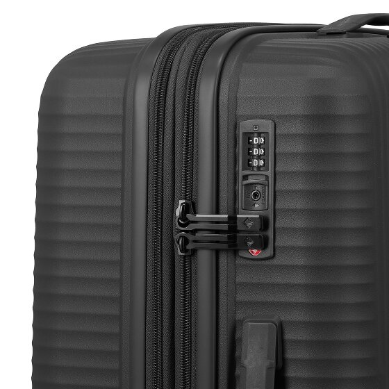 Travelite Air Stripe 4 wielen Kofferset 3-delig met uitbreidingsplooi