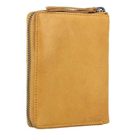 Greenburry Vintage Gewassen Leren Portemonnee 10 cm