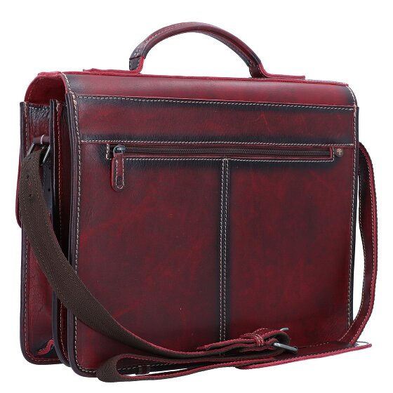 Greenburry Aktetas leer 39 cm
