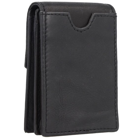 Greenland Nature Zwarte Nappa Portemonnee RFID Leer 7 cm
