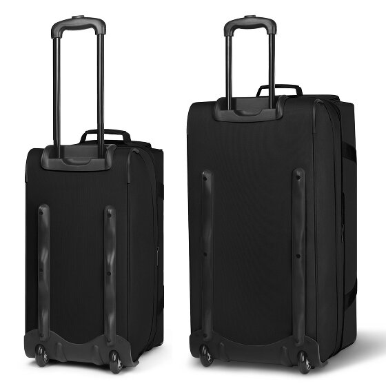 Redolz Duffle Essentials reistas met 2 wielen, set van 2 stuks (M+L) met uitbreidingsplooi