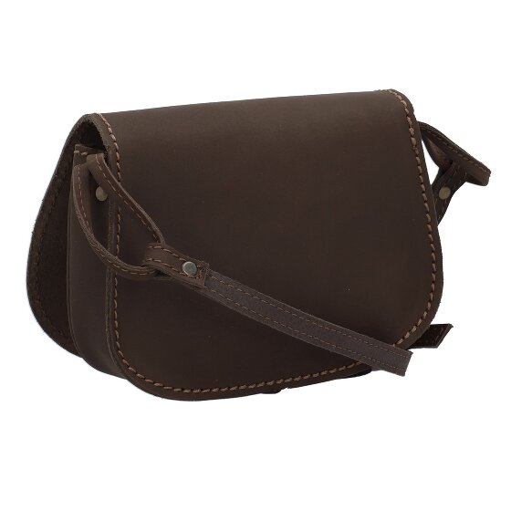 Mika Bonny schoudertas leer 23 cm