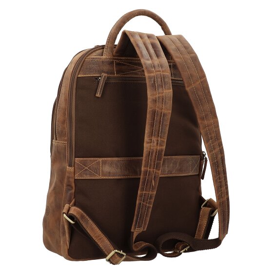 Greenburry Vintage Dagrugzak Leer 43 cm Laptop compartiment