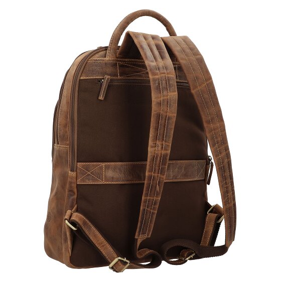 Greenburry Vintage Dagrugzak Leer 43 cm Laptop compartiment