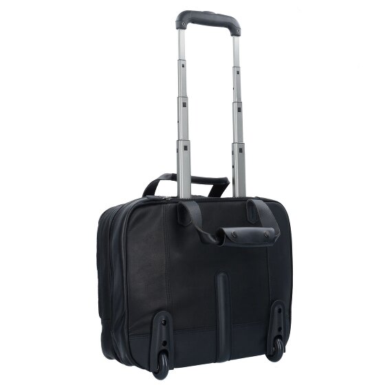 Harold's Ivy Lane 2 wielen Zakelijke trolley Leder 36 cm Laptopvak