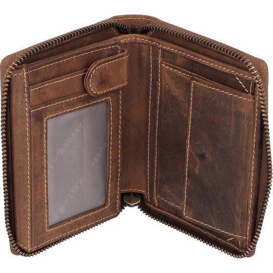 Greenburry Vintage Dierenriem Portemonnee Leer 10 cm