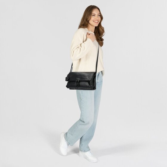 Burkely Creased Crystal Schoudertas Leer 27 cm