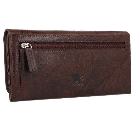 mano Donna Aurona Portemonnee RFID Leer 19 cm