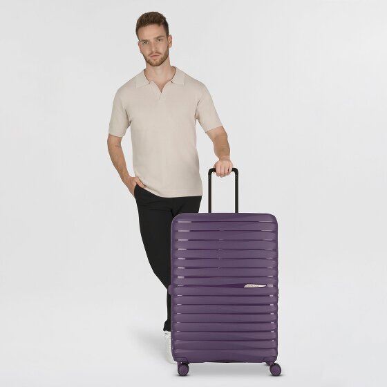 Jump Xwave 4 wielen Trolley 76 cm met uitbreidingsplooi