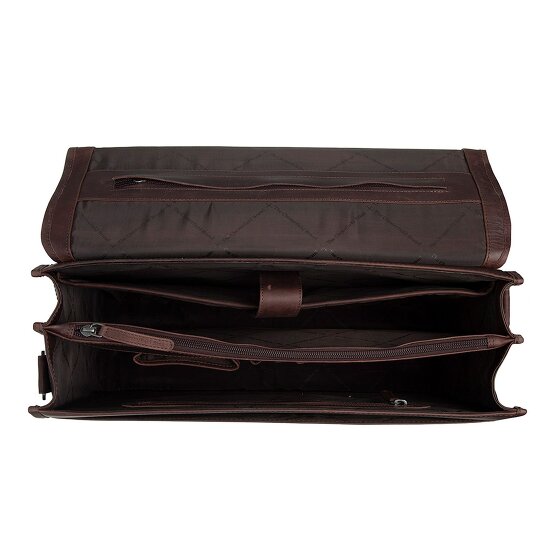 The Chesterfield Brand Glenwood Aktetas Messenger Leer 42 cm Laptop compartiment