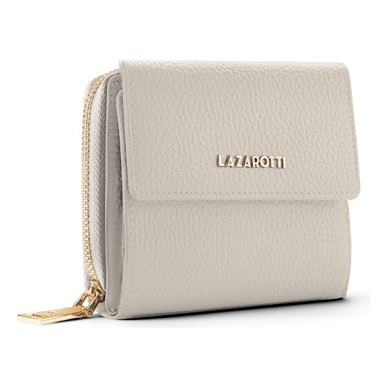 Lazarotti Bologna leer portemonnee met rits rondom, 12 cm
