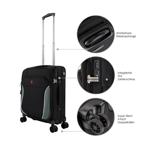 Traveller PROnature 4-wiel trolley 54 cm