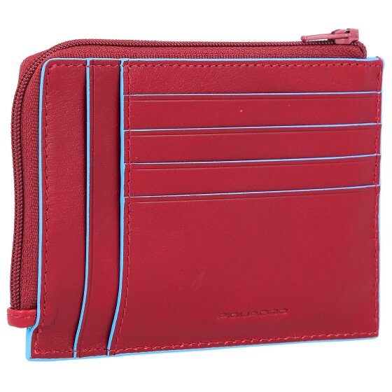 Piquadro Blauw Vierkant Creditcardetui RFID Leer 12 cm