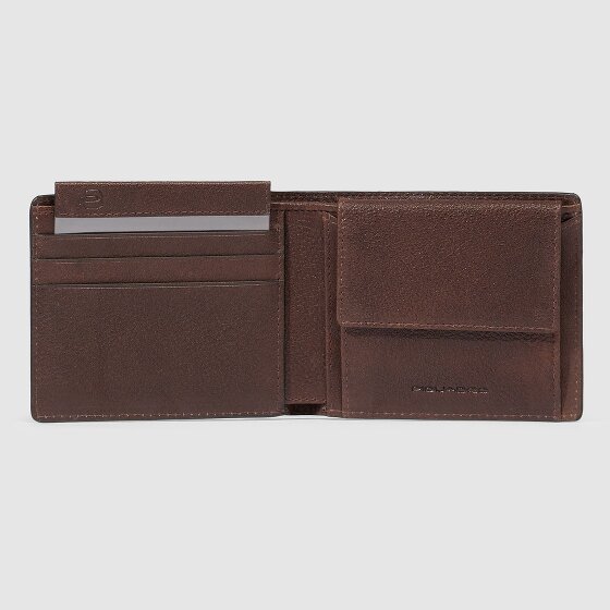 Piquadro Hedley Portemonnee RFID-bescherming Leer 11 cm