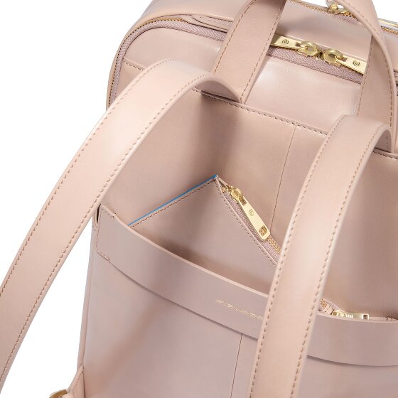 Piquadro Blue Square Dagrugzak RFID-bescherming Leer 37 cm Laptop compartiment