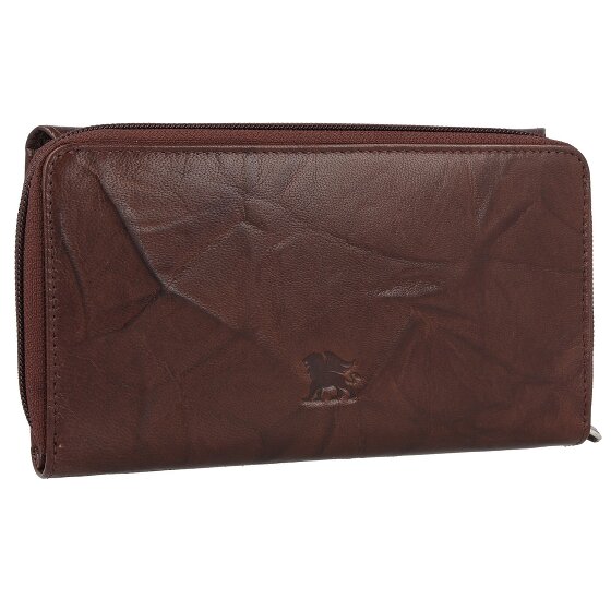 mano Donna Aurona Portemonnee RFID Leer 18 cm