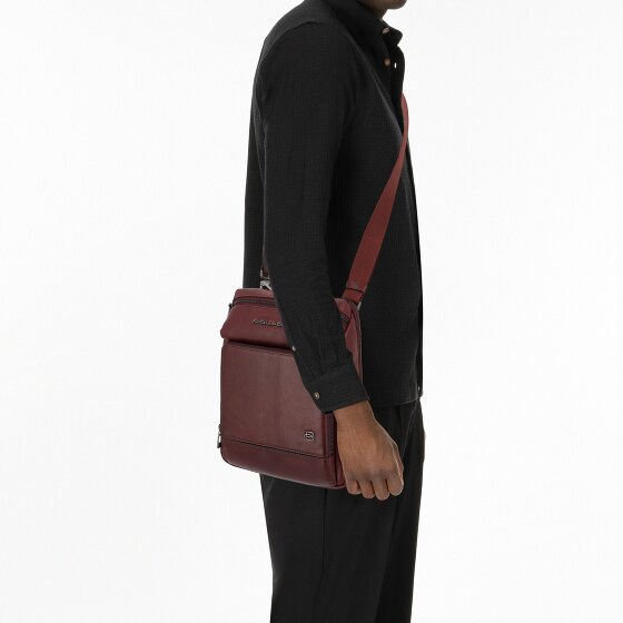 Piquadro Philip Schoudertas Leer 27 cm