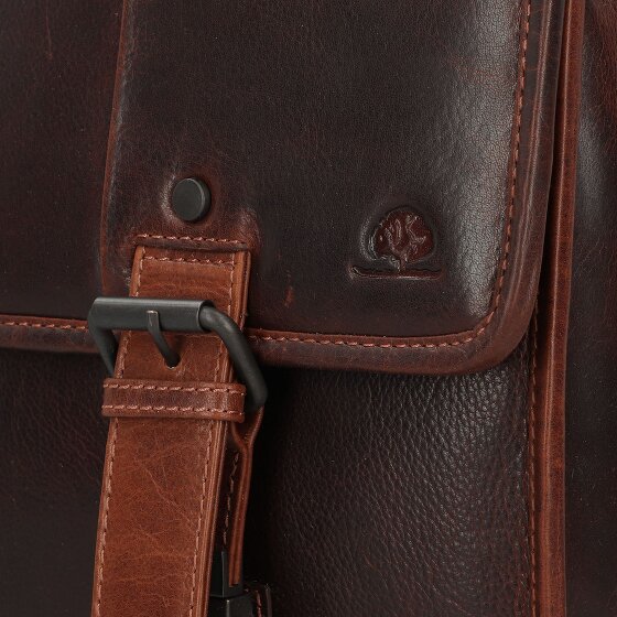 Greenburry Rugged Aktetas Messenger Leer 40.5 cm Laptop compartiment