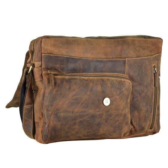 Greenburry Vintage Revolver Tas Schoudertas Leder 40 cm