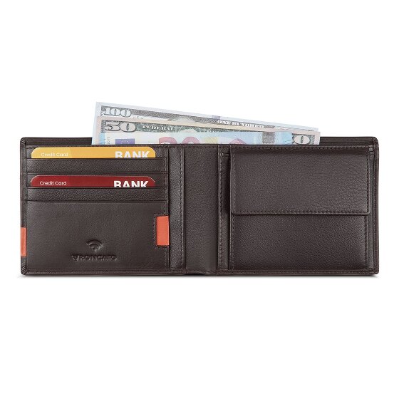 Roncato Monaco Portemonnee RFID-bescherming Leer 9.5 cm