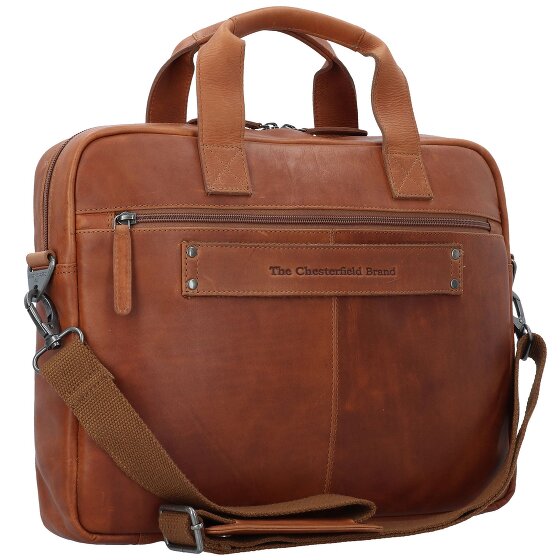 The Chesterfield Brand Wax Pull Up Koffer Leer 40 cm Laptop compartiment