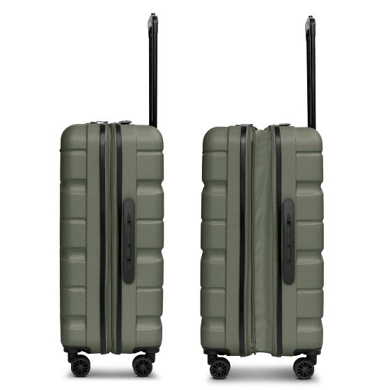 Franky Munich 4.0 4-wiel trolley M 66 cm met uitbreidingsplooi