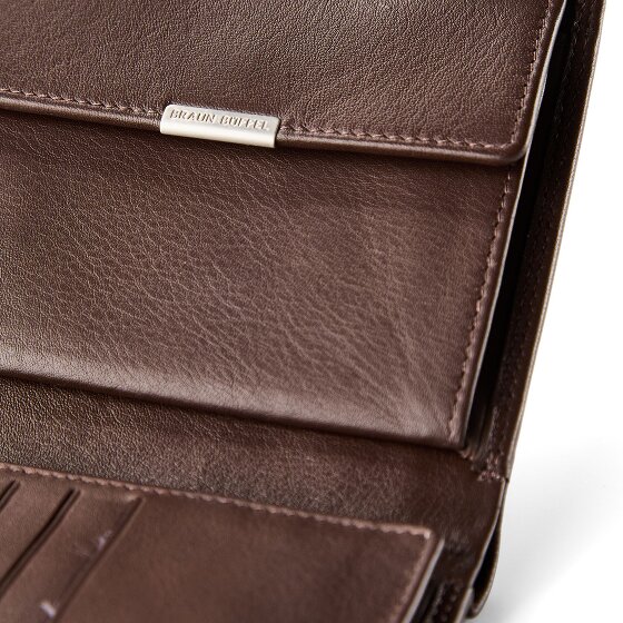 Braun Büffel Golf 3.0 Portemonnee RFID-bescherming Leer 11 cm