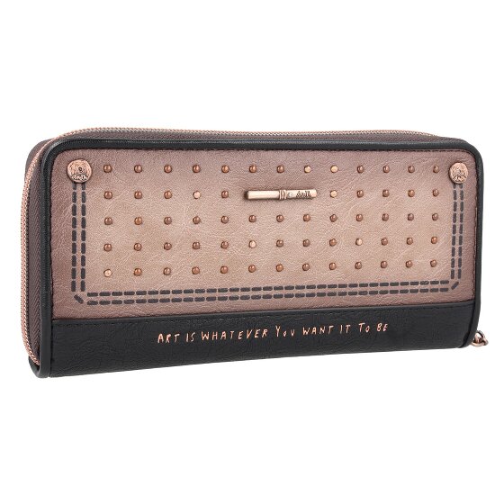 Anekke Shoen Black Portemonnee RFID-bescherming 21 cm