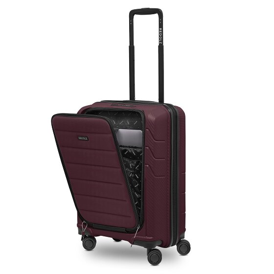 Redolz Essentials 17 4-wiel cabine trolley 55 cm soft-pocket laptop compartiment