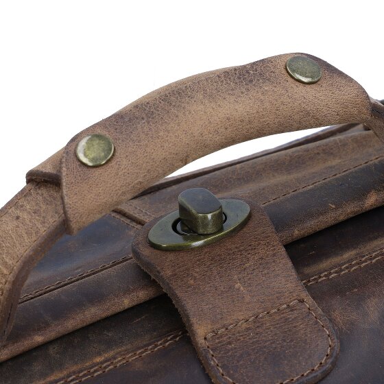 Greenland Nature Klassieke strijktas Dokterstas Leer 41 cm