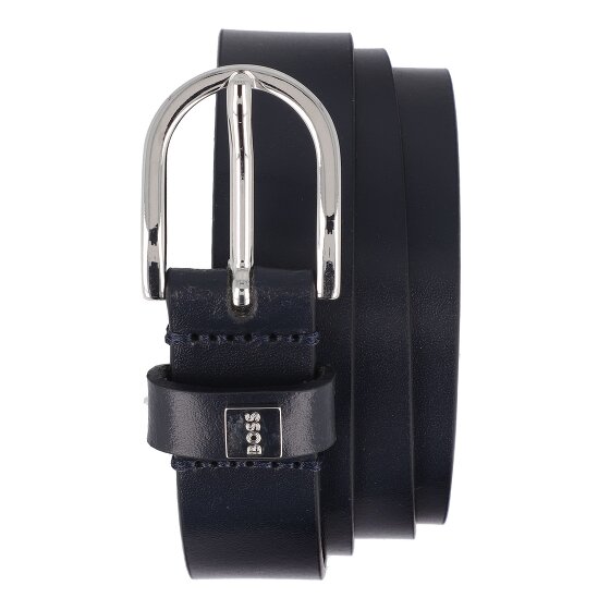 Boss Scharlaken riem leer