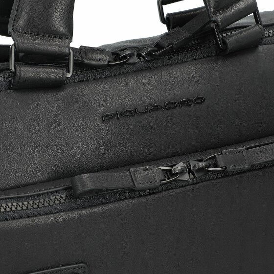 Piquadro Harper Koffer RFID-bescherming Leer 38 cm Laptop compartiment