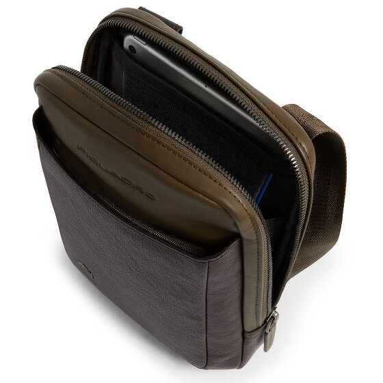 Piquadro Black Square Crossbody tas Leder 17 cm