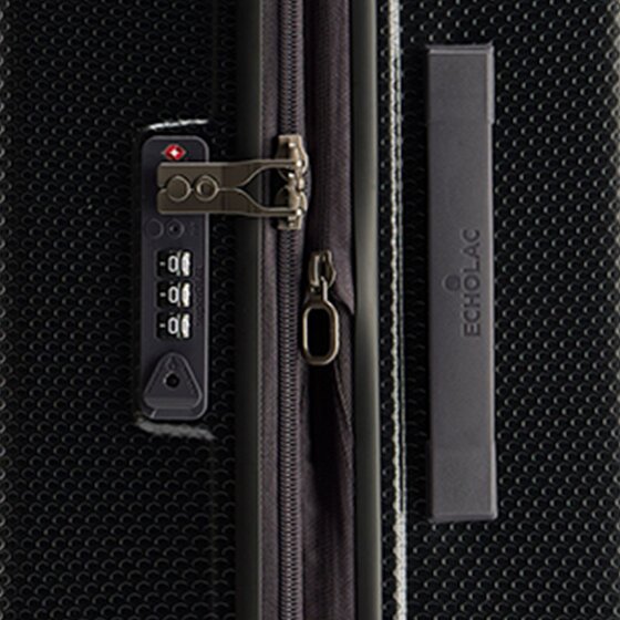 Echolac Logic Pro 4 wielen Kofferset 3-delig met uitbreidingsplooi