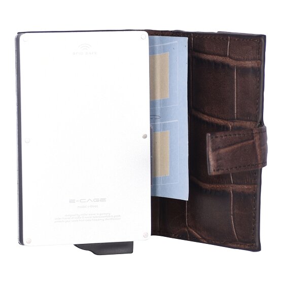 Joop! Fano C-Three Kredietkaart etui RFID-bescherming Leer 7 cm Joop! Fano C-Three Kredietkaart etui RFID-bescherming Leer 7 cm